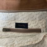 Myra Bag Handmade Leather Handle Tote Bag French Style Market Bag Brown Photo 3