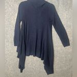 The Limited  Woman Size‎ Medium NWT Open Front Waterfall Blue cardigan Photo 5