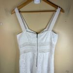 Saylor x Free People Gabri White Lace Jumpsuit Cropped Wide Leg Zipper Front S Photo 7
