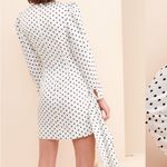 Keepsake The Label Fool in Love Mini Polka Dot Satin Dress White Photo 3