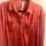 Free People  best of‎ the both worlds Coral long sleeve color orange size S Photo 2