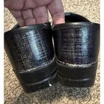 Dansko Clogs Professional Linen Patent Sz 36 (5.5) Black Metallic Rainbow Work Photo 11