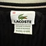 Lacoste Women's Black Cable Knit Crew Neck Sweater Photo 1