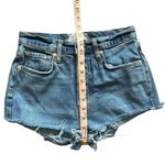 Free People Vintage Style Distressed High Waist Cheeky Shorty Shorts 26 Photo 7