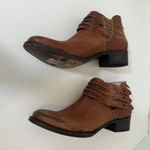 FREEBIRD by Steven  Slay Brown Bootie Zip Boot Leather Triple Strap Size 11 Photo 2