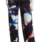 Off-White  NEW BRUSHSTROKES STRAIGHT-LEG‎ TROUSERS IN BLACK Size Large Photo 0