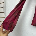 DKNY DNKY Jeans Women's Sheer Floral Print Collared Top Button-Down Blouse Sz S Photo 5