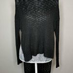 Lucca Couture Womens Lightwight Knit High Low Split Hem Open Side Sweater Top XS Photo 0
