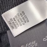 Vera Wang NEW Gray Cardigan with Black Ruffle Detail SZ-XL  60% COTTON Photo 1