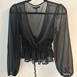 Forever 21  Black Sheer Blouse Photo 0