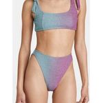 Beach Riot  Avalon bikini top and bottom in Metalic Gemstone Ombre sz S Photo 0