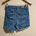 American Eagle  Outfitters AEO curvy distressed hi-rise shortie shorts 2 Photo 1