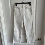 Alice + Olivia 180  White Straight Leg Jeans Size 25 Color White Photo 1
