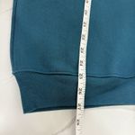 Vintage Teal Blue Double Collared Pullover Sweatshirt Winter‎ Tree Design Photo 8