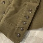 ZARA  Woman Cropped Military Style DoubleBreasted Jacket Womens Large Olive Green Photo 2
