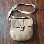 Coach Vtg Tan Chic Y2K Edgy Feminine Classic Buckle SoHo Leather Crossbody Bag Photo 0