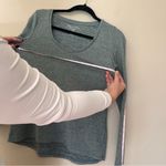 American Eagle  Green V-Neck Sweater Top Photo 2