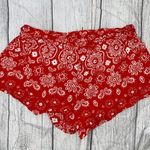 Kirra pull on short shorts bandana print elastic waist sz small Photo 3