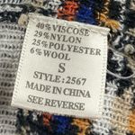 Freeway Apparel Freeway Small Wool Blend Tribal Hi-Low Knit Waterfall Cardigan Sweater Buttery Photo 4