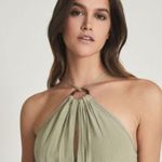 Reiss ππ Marta Resortwear Midi Dress ~ Khaki US 10 NWT Photo 6