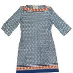 Donna Morgan  printed boat neck dress womens size 6 small Photo 0