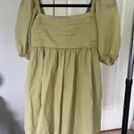Abercrombie & Fitch  puff sleeve poplin dress Photo 4