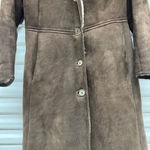 Vintage Loch Lomond Alexandria Scotland Antartex Sheepskin Jacket Size 12 Brown Photo 1