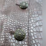 Veronica Beard Dinard Faux Crocodile Leather Skirt Photo 4