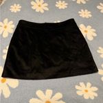 Dex Black Mini Skirt with Floral Embroidery Size L Photo 1