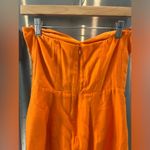 Judith March NWT Orange Strapless Game Day Dress Size Small Photo 3