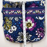 Vera Bradley Triple Zip Hipster Crossbody Bag Purse African Violet Quilted Photo 7