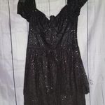 David's Bridal David Bridals black goth homecoming dress Photo 0
