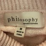 Philosophy  SZ M pink oversized turtleneck sweater Photo 3