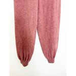 ZARA  Maeve Pink Knit Joggers Size Large High-Waisted Pants Loungewear Cozy Photo 7