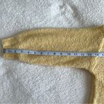 Aerie Yellow Crew Neck Sweater with Ribbed Details Photo 7