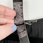 Victoria's Secret  Black Ribbed Lounge Romper Women's Size Medium Lace Trim Photo 4