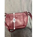 Liz Claiborne Burgundy **Crossbody Bag** Gold Hardware Photo 8