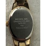 Armitron Now Gold Tone Ladies Watch Black Dial Oval Face Stainless Steel Photo 3