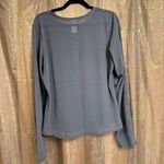 Victoria's Secret  Sport Gray Long Sleeve Sheer Back Active Top Large Photo 1