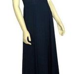 Azazie Formal Navy Lace sleevless dress sexy keyhole on back size small Photo 0