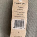 Michael Stars NWT Faux Wrap Tie Waist Long Sleeve Tee Dress Size Large Photo 6