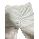 Entro  Boho White Crochet Lace Casual Stretchy Flare Style Pants Photo 5