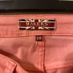 New‎ NWT Womens Makers Of True Originals Coral Pink Jean Shorts 28” Waist Photo 2