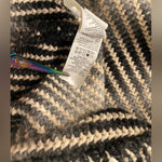 Lucky Brand  Size S Cream Gray Woven Knit Button Front Long Blazer Cardigan Photo 6