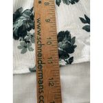 Hollister White Green Floral Top XS Smocked Peplum Milkmaid Boho Coquette Photo 6