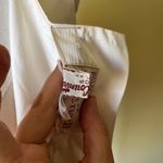 Vintage 1960s Polly Hornburg White Lace Trim Crop Top Vest Small Boho Tank Photo 6