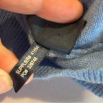 Ralph Lauren Blue Label 100% Cashmere Italian Yarn V Neck Blue Sweater Large Photo 5