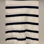 THE GREAT. The Cut Neck Tee. Bleach Stripe. 3 Blue Size L Photo 6