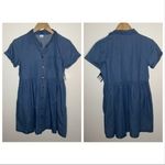 Arizona Jeans Arizona Jean Company Chambray Button Down Dress Medium Wash 100% Cotton XL 16 JR Photo 1