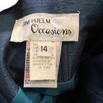Vintage Jim Hjelm Occasions Strapless Dress Dark Turquoise Size 14 Photo 10